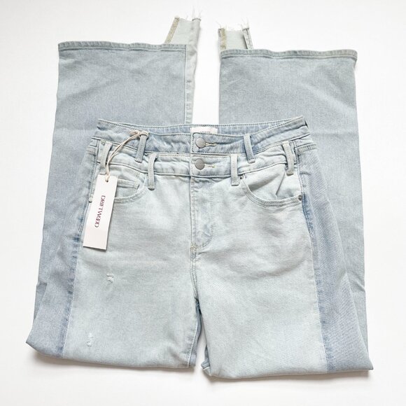 Driftwood Cece Wide Leg Jeans Icy Blue Size 26 NEW NWT - Picture 3 of 10